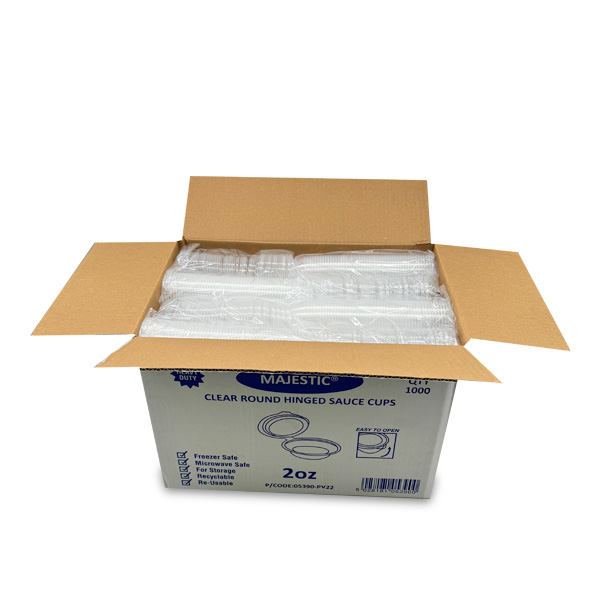 2oz Majestic Cups & Lids (Clear Plastic) – 1000pcs - Image 3