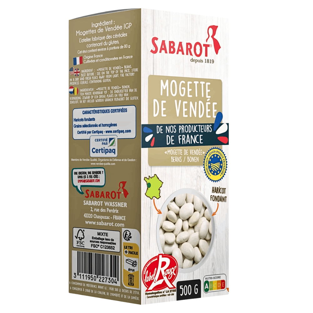 Sabarot Dried Mogettes from Vendee 500g - Image 2