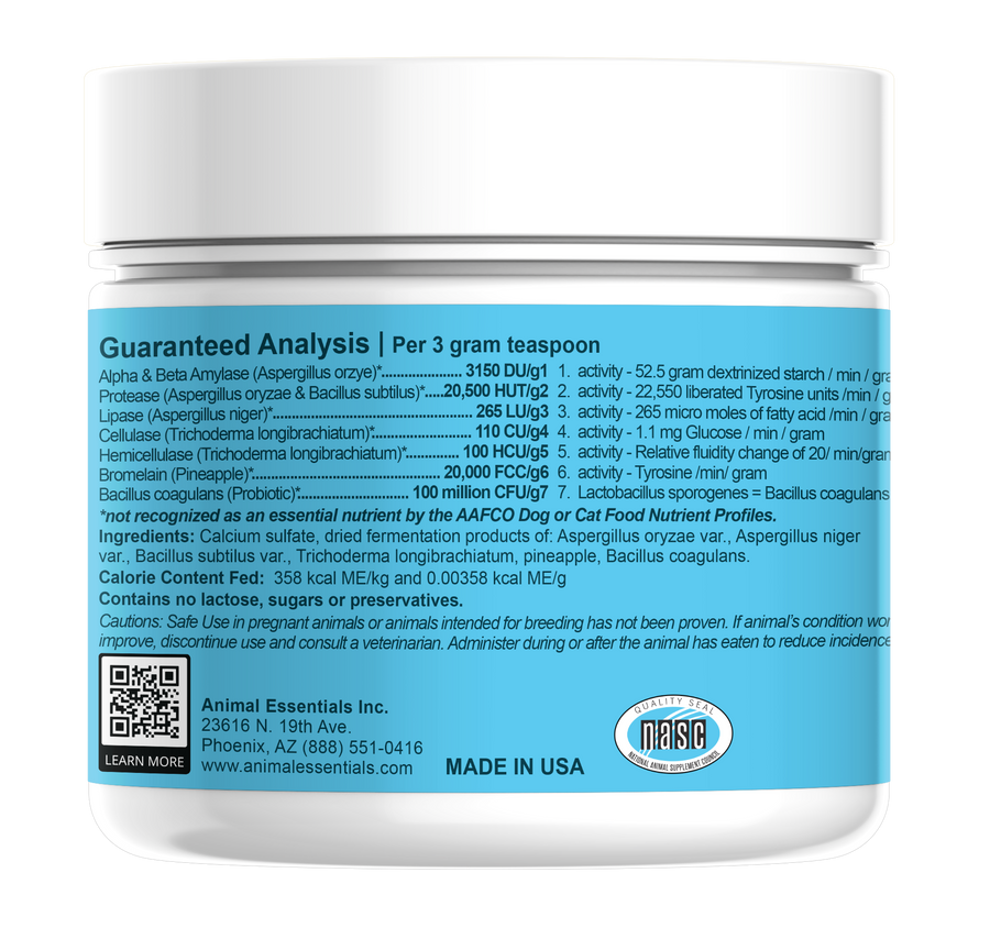 Animal Essentials Plant Enzymes & Probiotics for Pets - Image 4