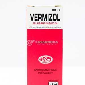 Vermizol Suspension 100mg  de Mebendazole 30 ml