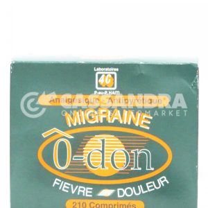 O-don Fievre -Douleur Analgesique-Antipyretique Migraine 210 Comprimes