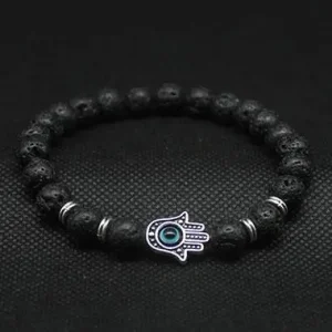 Hand of Fatima Lava Bracelet