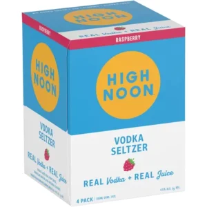 High Noon Raspberry Vodka Soda 4 Pack
