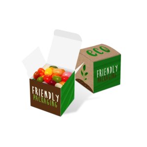 Promotional Branded Eco Maxi Cube – Jelly Bean Factory® – 50g