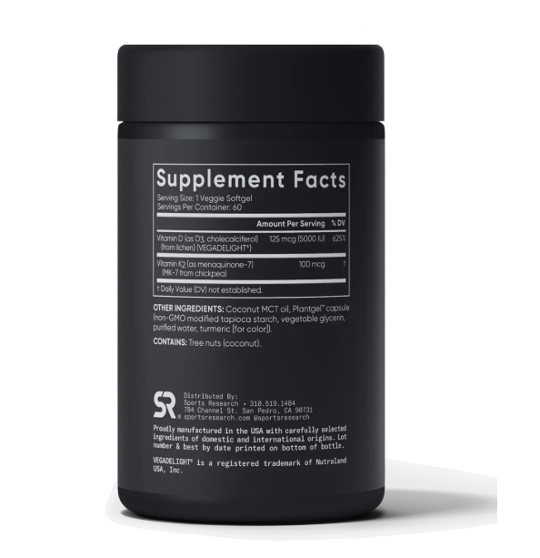 Vitamin D3 + K2 60 Caps - Image 3