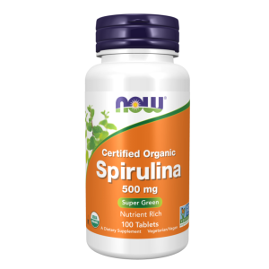 Now Spirulina 500mg Organic Tablets