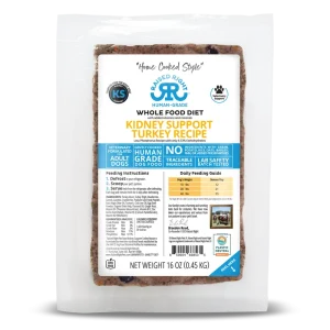 Raised Right Frozen Raw Turkey Kidney Support for Dogs - 1lb