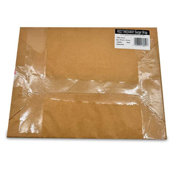 Burger Wraps Red (250x330mm) – 1000 Sheets - Image 3