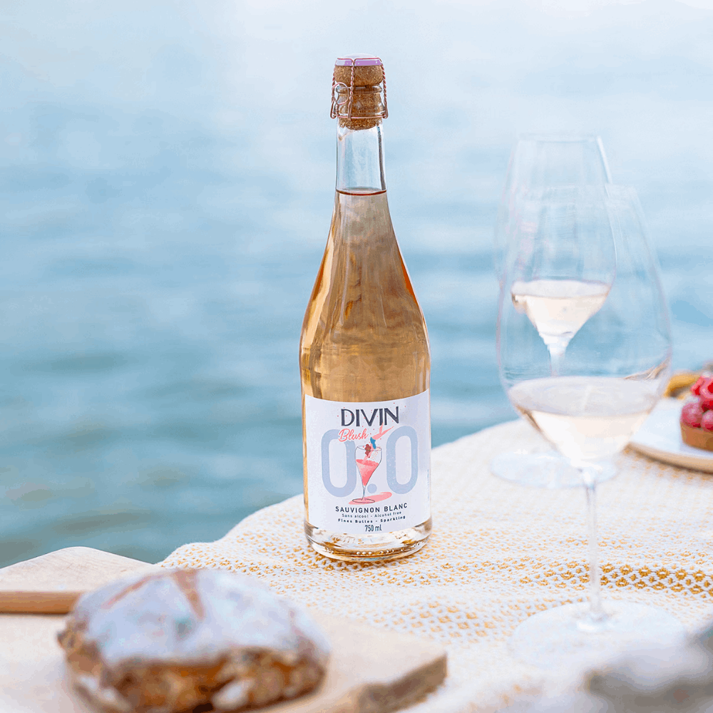 Divin Sparkling Rose Non-Alcoholic 0.0% ABV 75cl - Image 3