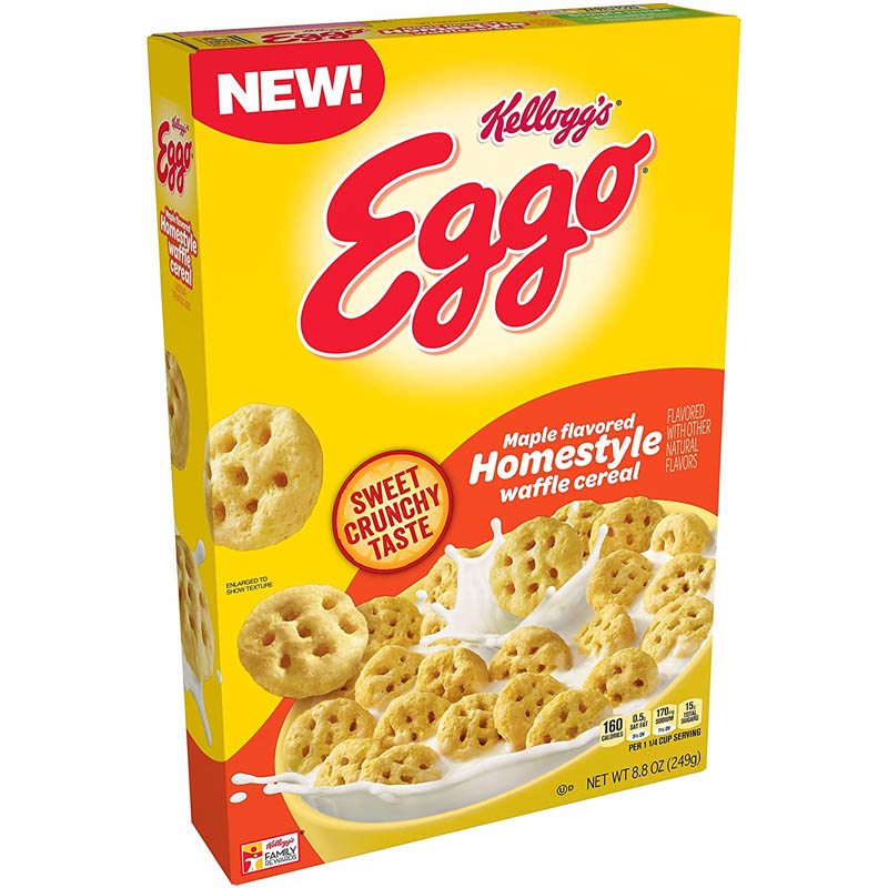Kellogg’s Eggo Maple Flavoured Homestyle Waffle Cereal 249g - Image 2