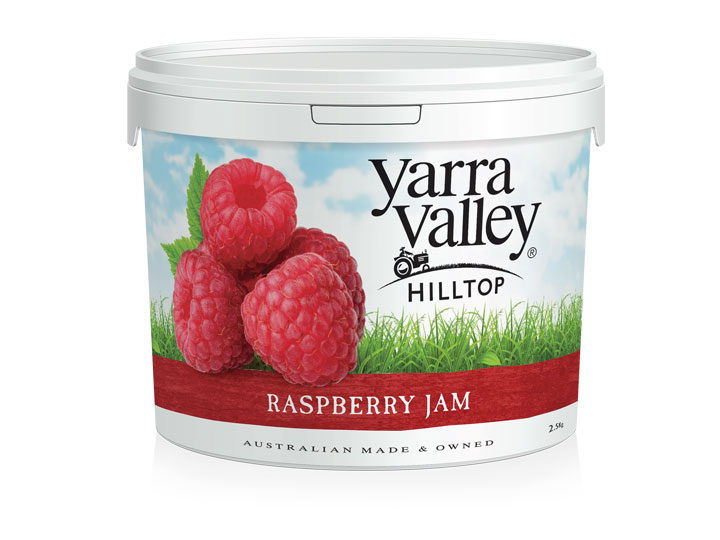 YARRA VALLEY RASPBERRY JAM 2.5KG