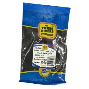THREE RIVERS Black Cumin 225 gm JAR ( Shahi Zeera )