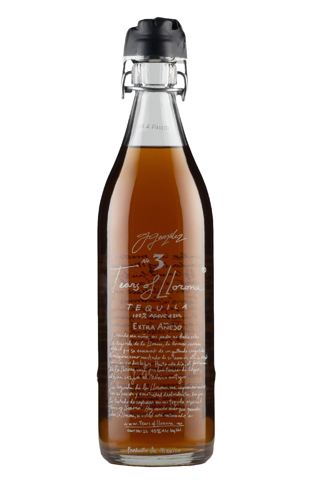 Tears Of Llorona Tequila Extra Anejo 1l - Image 2